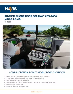 PD-1000 Series Phone Dock Sales Sheet - Transport