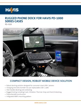 PD-1000 Series Phone Dock Sales Sheet - Public Safety