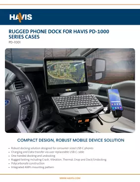PD-1000 Series Phone Dock Sales Sheet - Work Truck