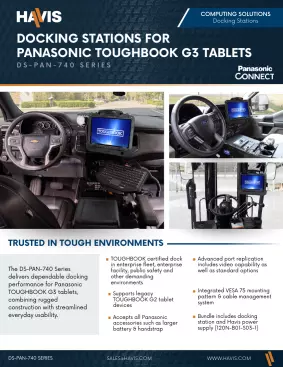 Docking Stations for Panasonic TOUGHBOOK G3 Tablets
