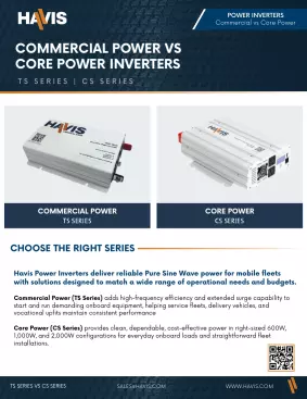 Commercial Power vs. Core Power Sales Sheet