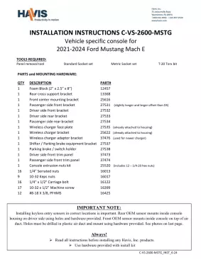 Installation Instruction